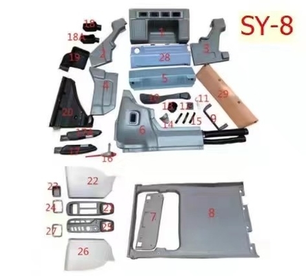 Full Interior Trim Panels For Doosan DX150 DX260 DX300 Crawler Excavator