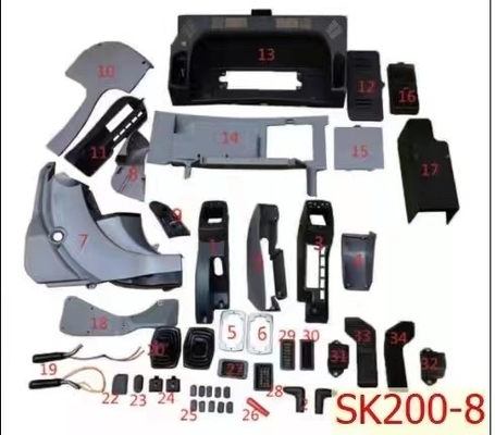 Full Interior Trim Panels For Doosan DX150 DX260 DX300 Crawler Excavator
